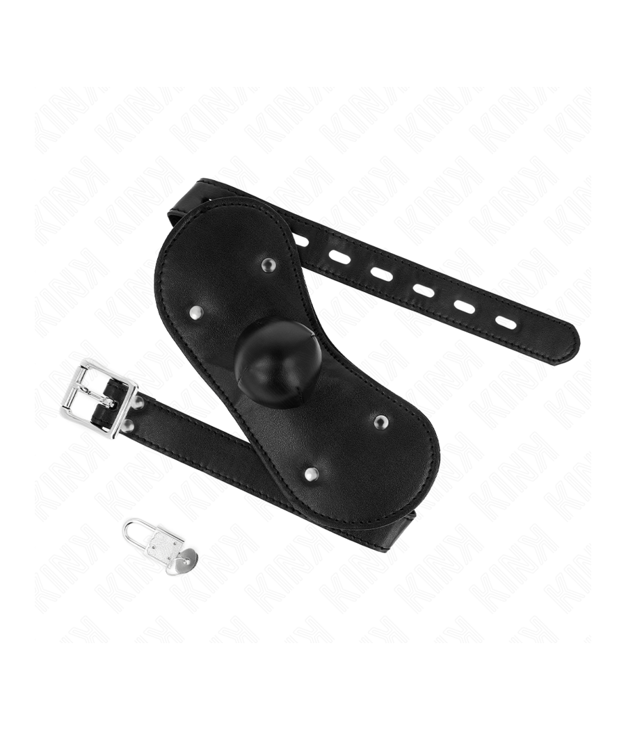 KINK - BALL GAG MUNDMASKE MIT SCHLOSS VERSTELLBAR 42-60 CM