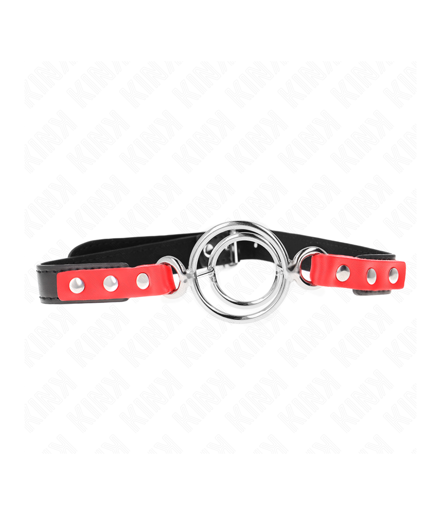 KINK - GAG CON O-RING MULTIPLI 4/4,8 CM ROSSO 38 X 56 CM