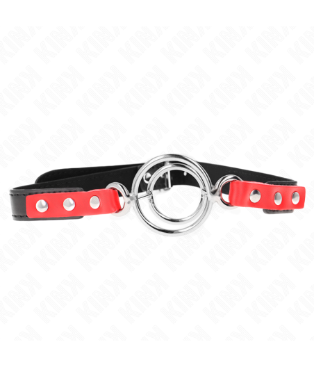 KINK - GAG CON O-RING MULTIPLI 4/4,8 CM ROSSO 38 X 56 CM