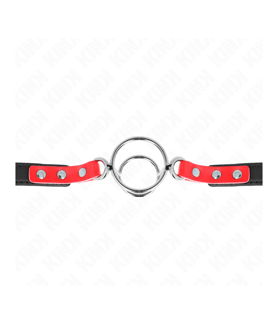 KINK - GAG CON O-RING MULTIPLI 4/4,8 CM ROSSO 38 X 56 CM