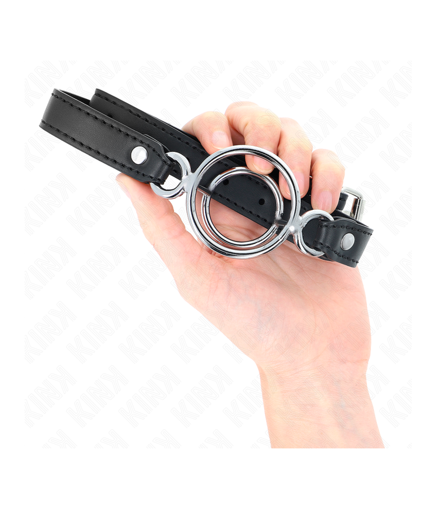 KINK - KNEBEL MIT MEHREREN O-RINGEN 5 CM SCHWARZ 63 X 2,5 CM