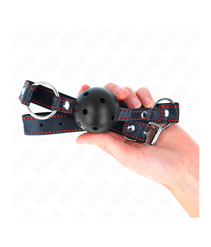 KINK - HOHLHARTER SCHWARZER BALLKNEBEL MODELL 2 65 x 2,5 CM