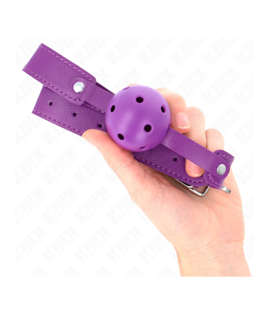 KINK - BOLA RESPIRÁVEL ROXA 4,5 CMGAG 65 x 2,5 CM