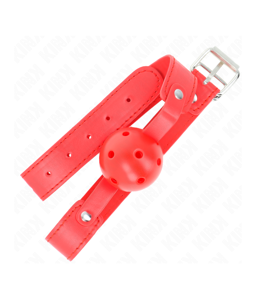 KINK - RED BREATHABLE BALL 4.5 CM GAG 65 x 2.5 CM