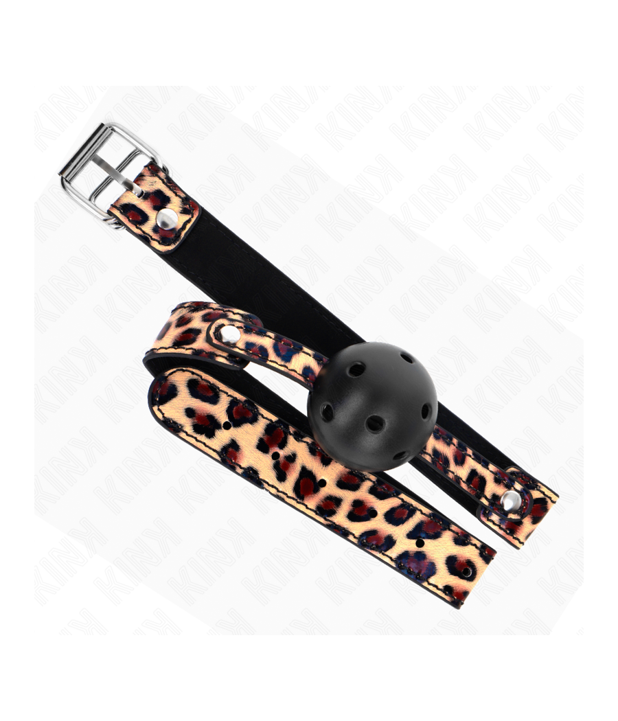 KINK - PALLA TRASPIRANTE LEOPARDO 4,5 CM BAVAGLIO 65 x 2,5 CM