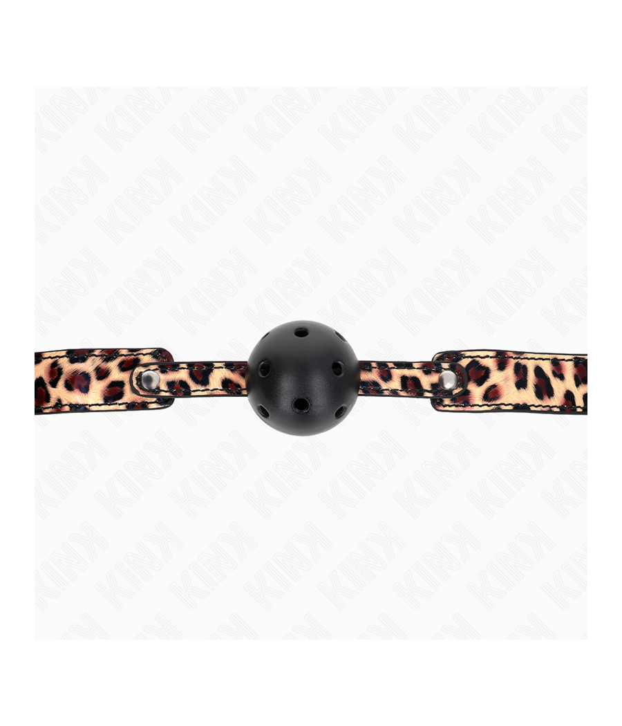 KINK - LEOPARD ATMUNGSAKTIVER BALL 4,5 CM GAG 65 x 2,5 CM