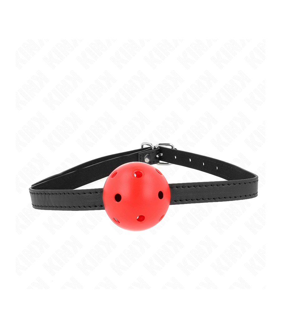 KINK - MORDAZA DE BOLA 4.5 CM TRANSPIRABLE SIMPLICITY ROJO 62 x 1.5 CM
