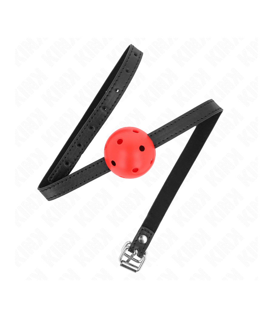 KINK - MORDAZA DE BOLA 4.5 CM TRANSPIRABLE SIMPLICITY ROJO 62 x 1.5 CM
