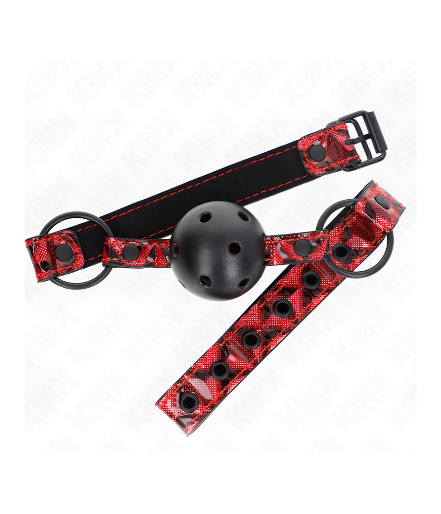 KINK - RAUTENMUSTER-BALL 4,5 CM GAG MODELL 2 64,5 CM VERSTELLBAR 42-60 CM