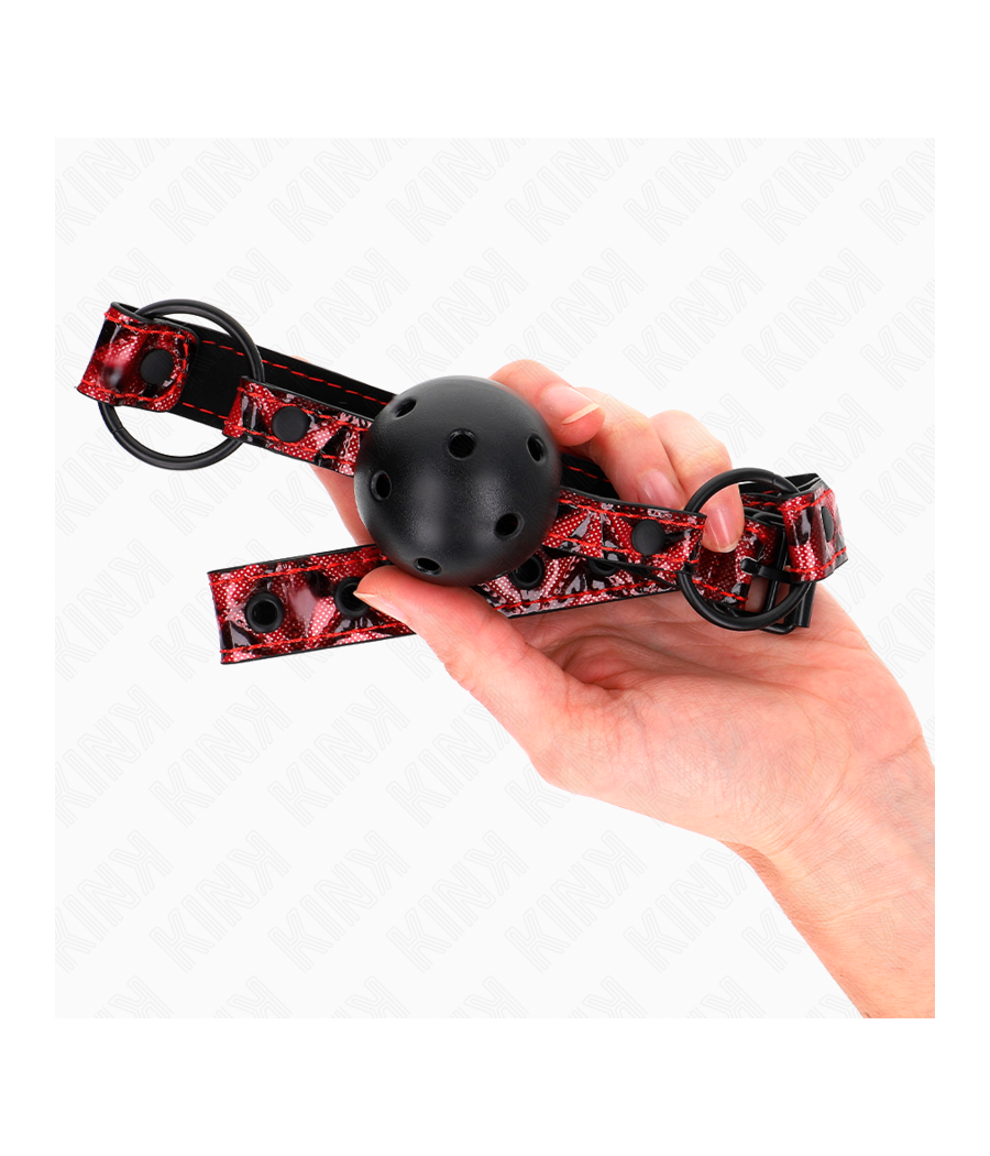 KINK - RAUTENMUSTER-BALL 4,5 CM GAG MODELL 2 64,5 CM VERSTELLBAR 42-60 CM