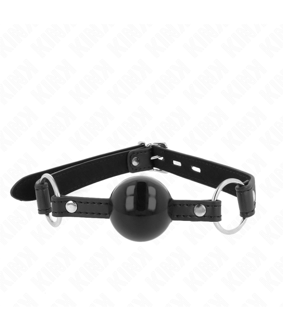 KINK - TPE BALL 4 CM GAG WITH BLACK LOCK 60 x 2 CM