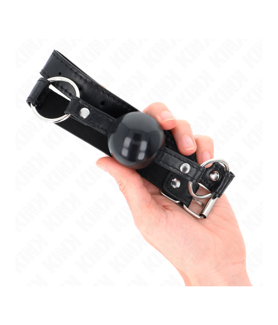 KINK - MORDAZA DE BOLA 4 CM TPE NEGRO 60 x 2 CM