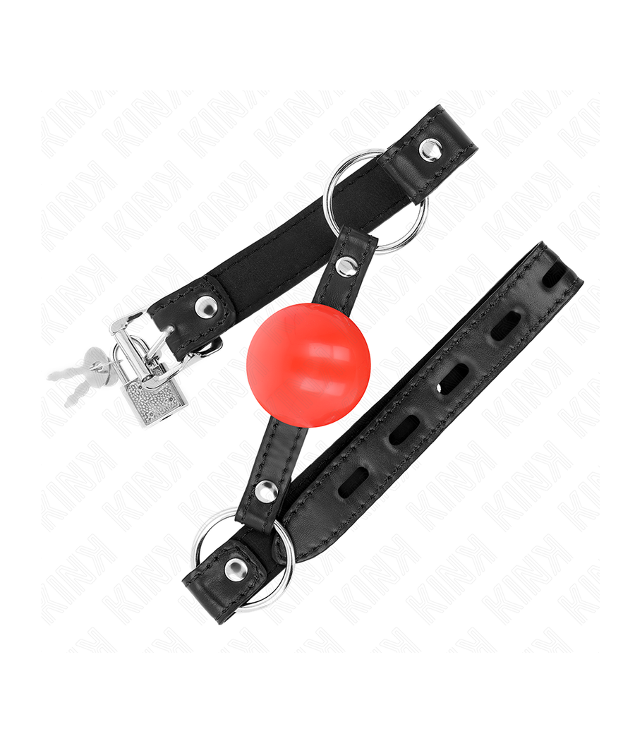 KINK - MORDAZA DE BOLA 4 CM TPE ROJO 60 x 2 CM