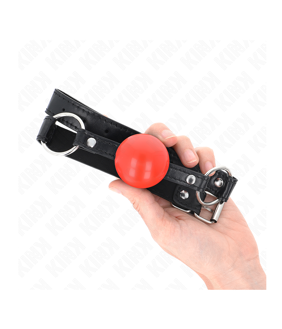 KINK - BOLA TPE VERMELHA MORDAÇA 4 CM 60 x 2 CM