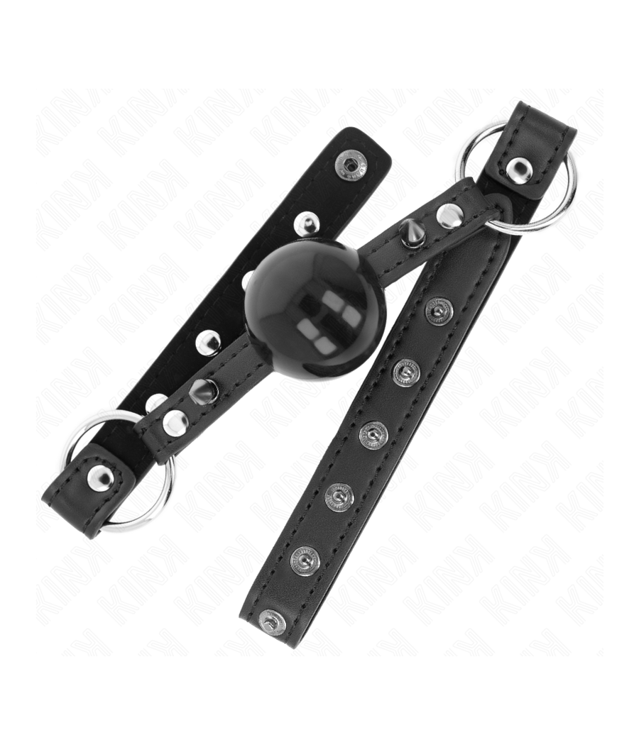 KINK - MORDAÇA BOLA 4 CM COM PONTA REBITE E SNAP LOCK 65 x 2 CM