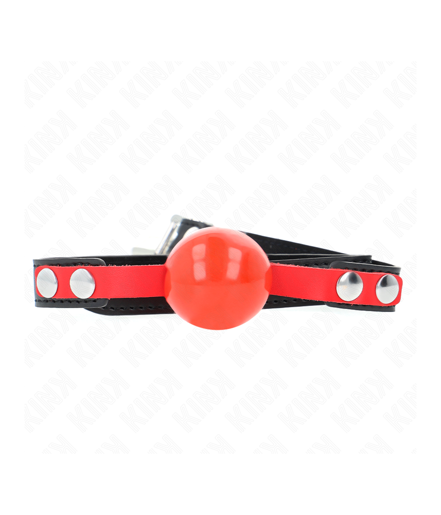 KINK - MORDAZA DE BOLA 4 CM SUAVE DE TPE MODELO 4 60 x 2 CM AJUSTABLE 37-52 CM