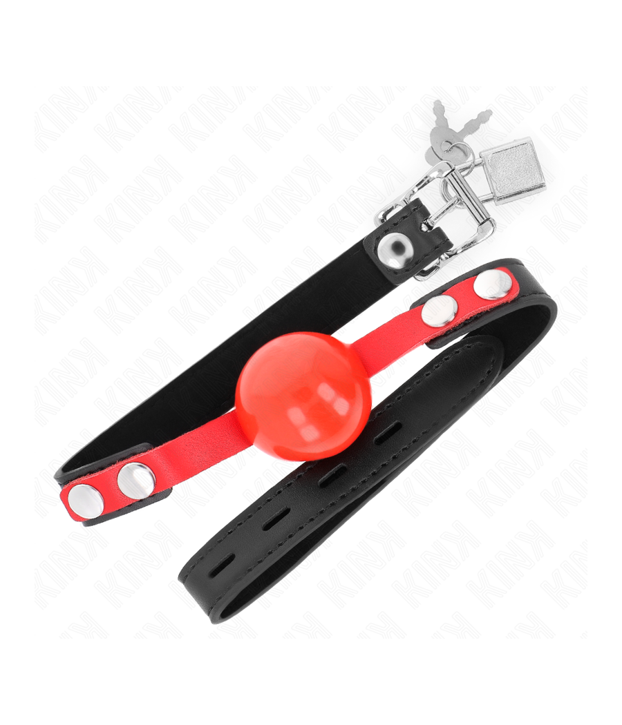 KINK - BALLE TPE SOUPLE 4 CM GAG MODÈLE 4 60 x 2 CM RÉGLABLE 37-52 CM