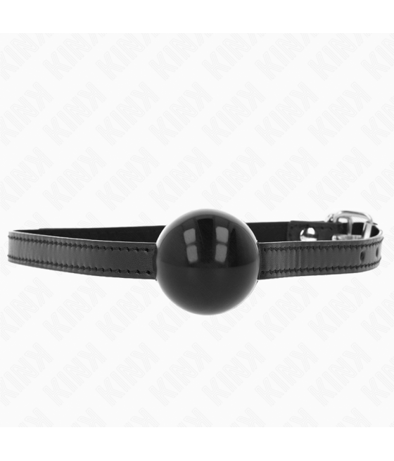 KINK - SCHWARZER EINZELNER FESTER BALL 4 CM GAG 65 x 1,5 CM