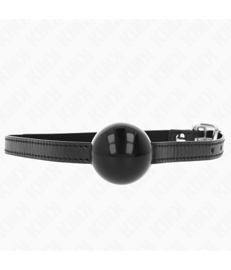 KINK - SCHWARZER EINZELNER FESTER BALL 4 CM GAG 65 x 1,5 CM