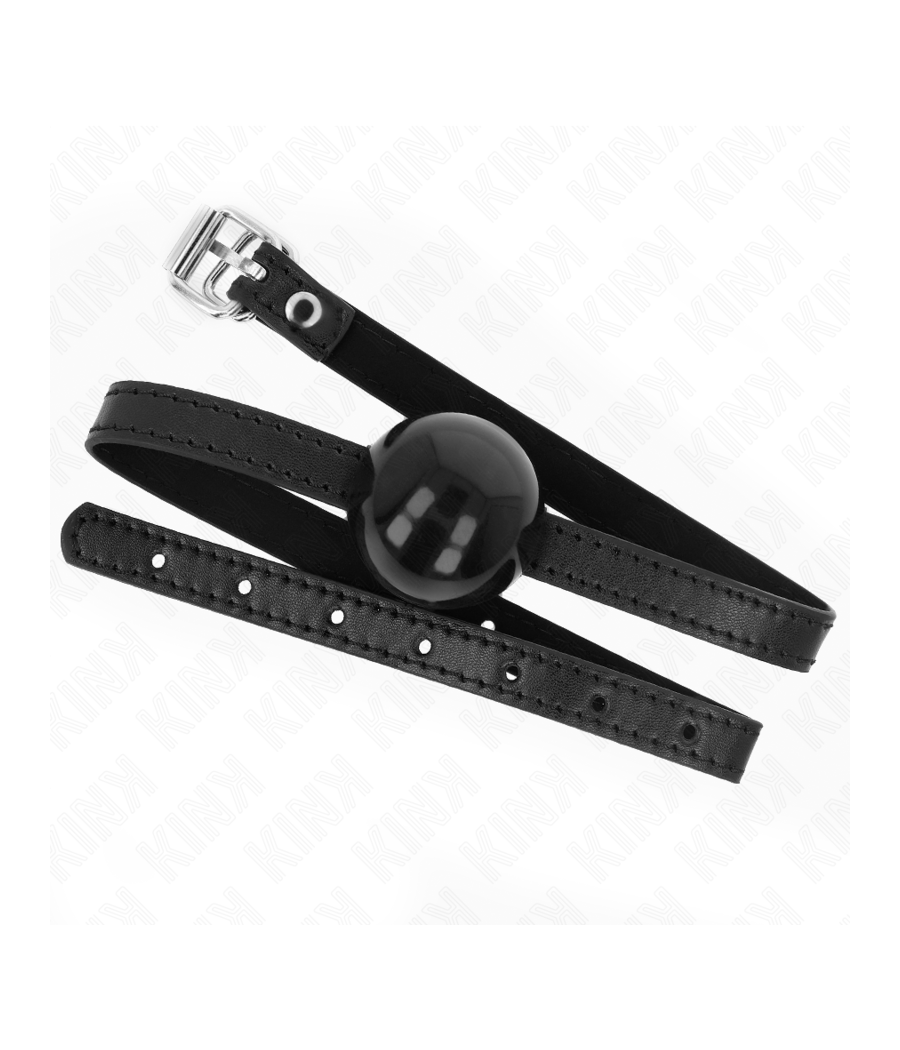 KINK - SCHWARZER EINZELNER FESTER BALL 4 CM GAG 65 x 1,5 CM