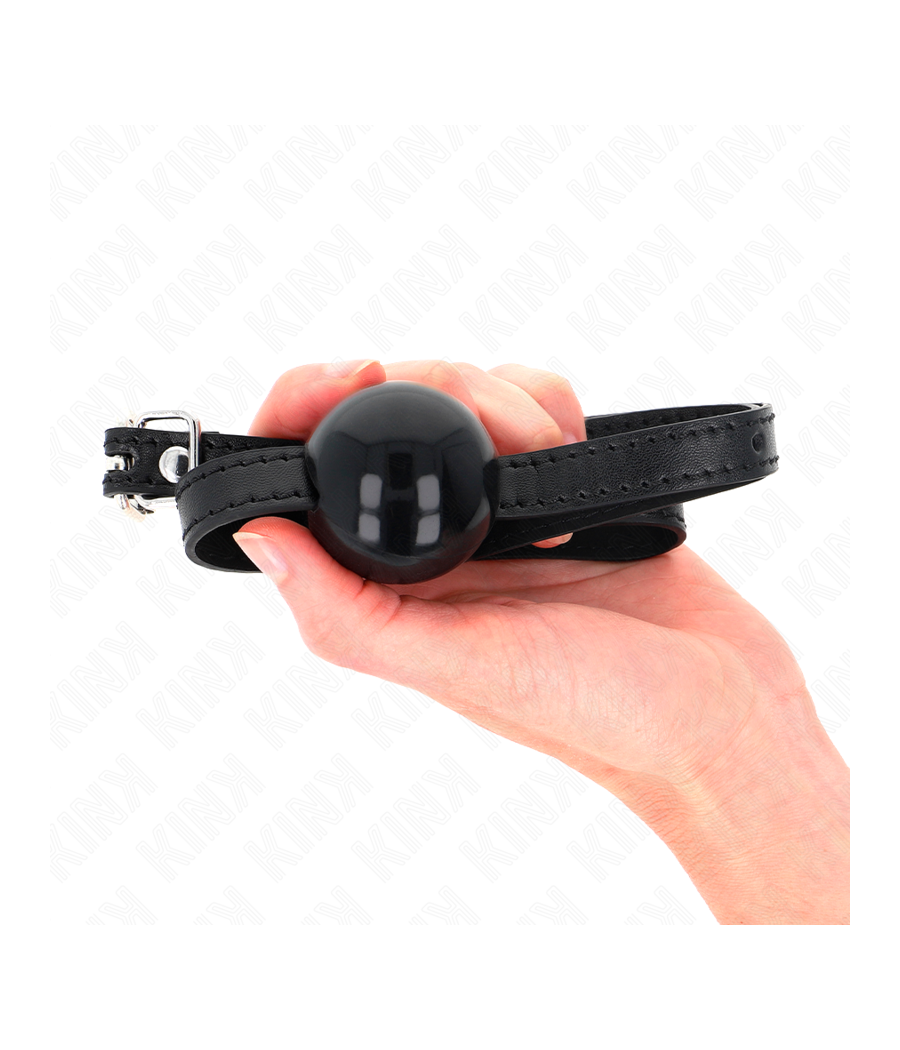 KINK - MORDAZA DE BOLA 4 CM SÓLIDA SIMPLE NEGRO 65 x 1.5 CM