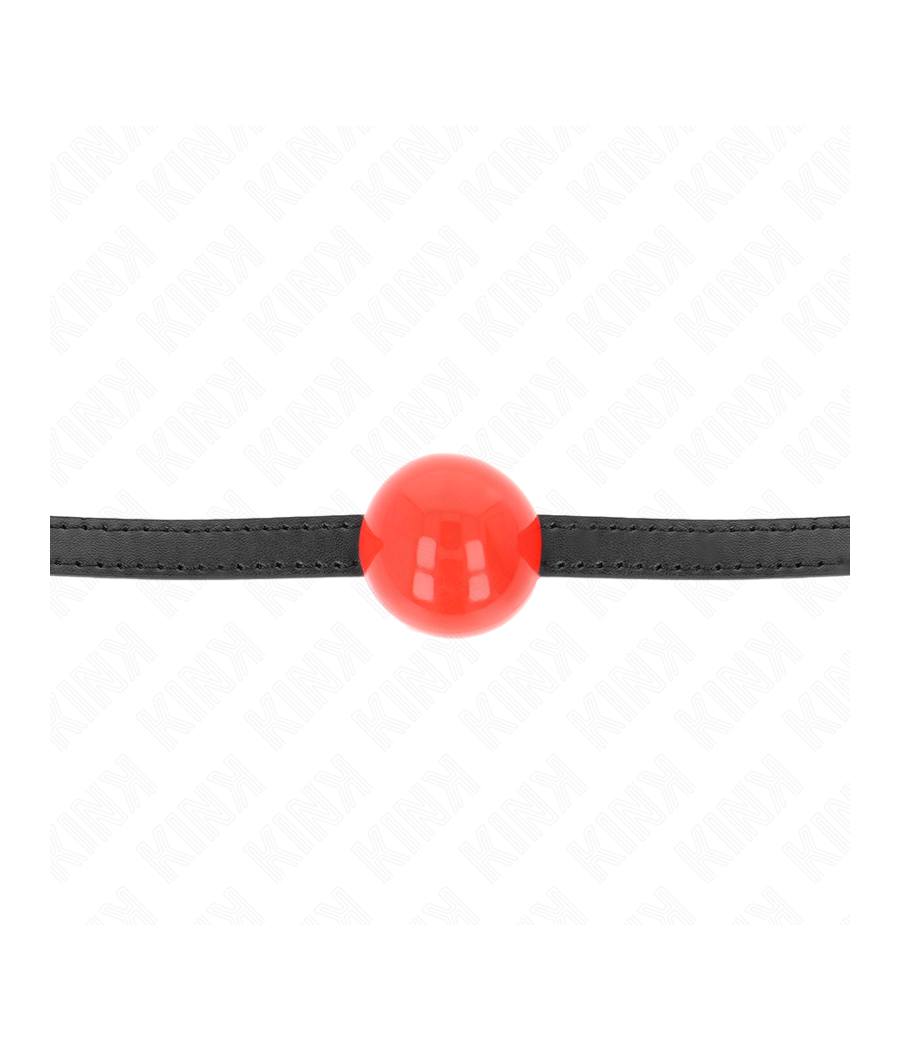 KINK - MORDAZA DE BOLA 4 CM SÓLIDA SIMPLE ROJO 65 x 1.5 CM
