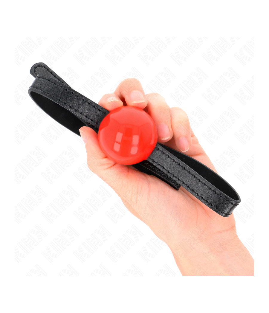 KINK - MORDAZA DE BOLA 4 CM SÓLIDA SIMPLE ROJO 65 x 1.5 CM