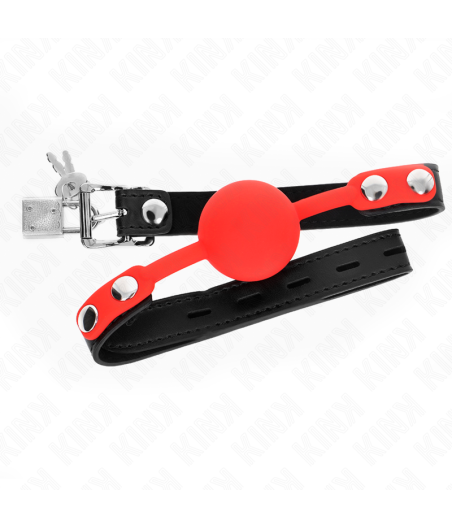 KINK - SILICONE BALL 4 CM GAG WITH LOCK 60 x 2 CM