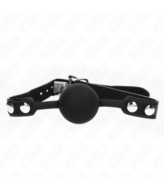 KINK - MORDAZA DE BOLA 4 CM DE SILICONA MODELO 1 CON CANDADO 60 x 2 CM