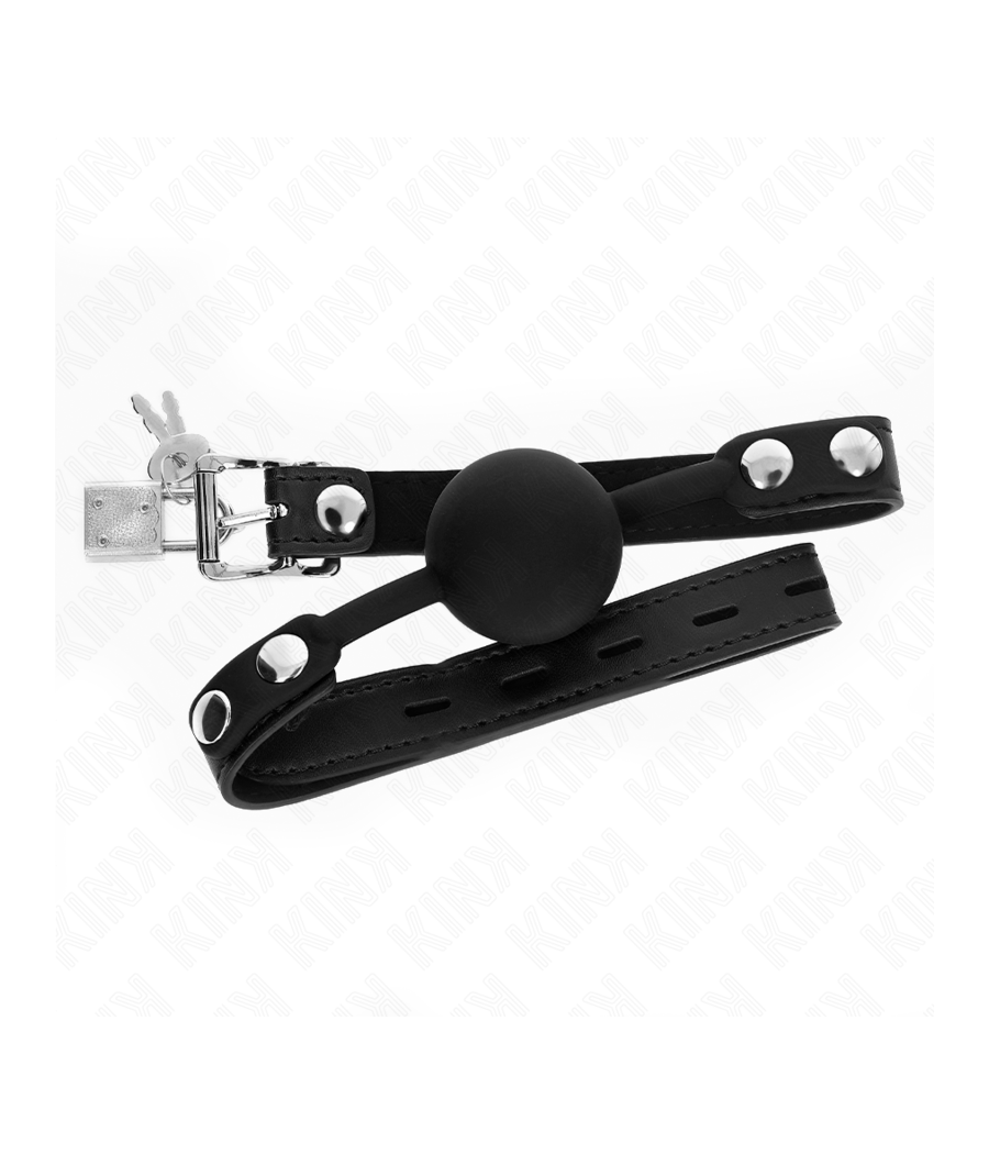 KINK - MODELLO 1 PALLA IN SILICONE 4 CM GAG CON SERRATURA 60 x 2 CM