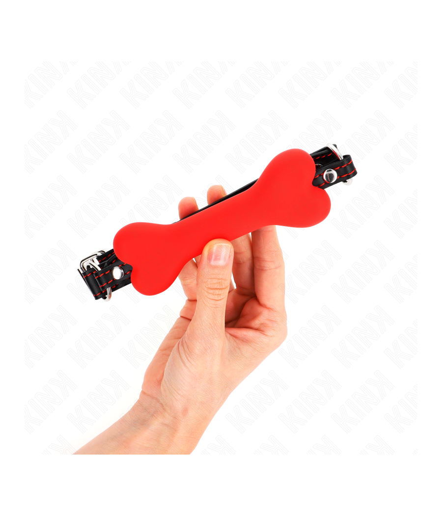 KINK - MORDAZA DE HUESO 12 CM ROJO 63 x 2 CM