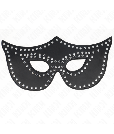 KINK - KUNSTLEDERMASKE MIT NIETEN MODELL 2 30 x 12 CM