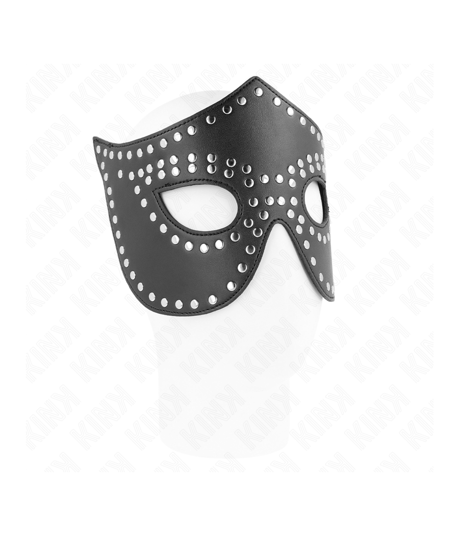 KINK - MASCHERA IN SIMILPELLE CON RIVETTI MODELLO 2 30 x 12 CM