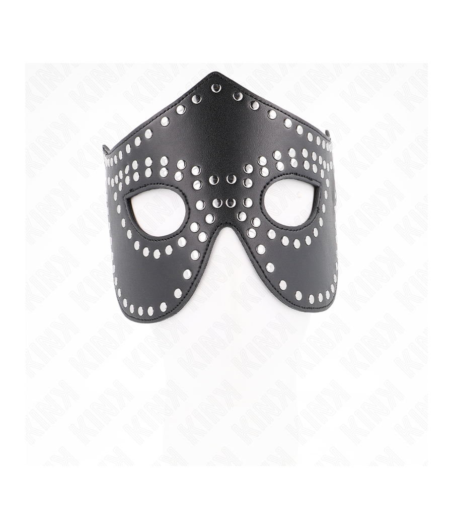 KINK - LEATHERETTE MASK WITH RIVETS MODEL 2 30 x 12 CM