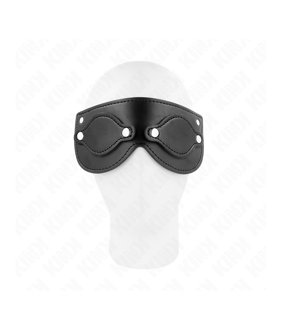 KINK - MASCHERA IN SIMILPELLE CON COPRI OCCHI RIMOVIBILI 22 x 9 CM