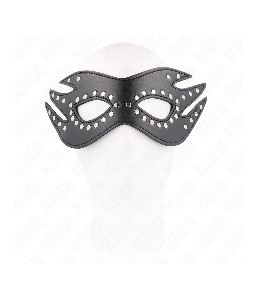 KINK - MASCHERA IN SIMILPELLE CON RIVETTI MODELLO 3 26 x 9,5 CM