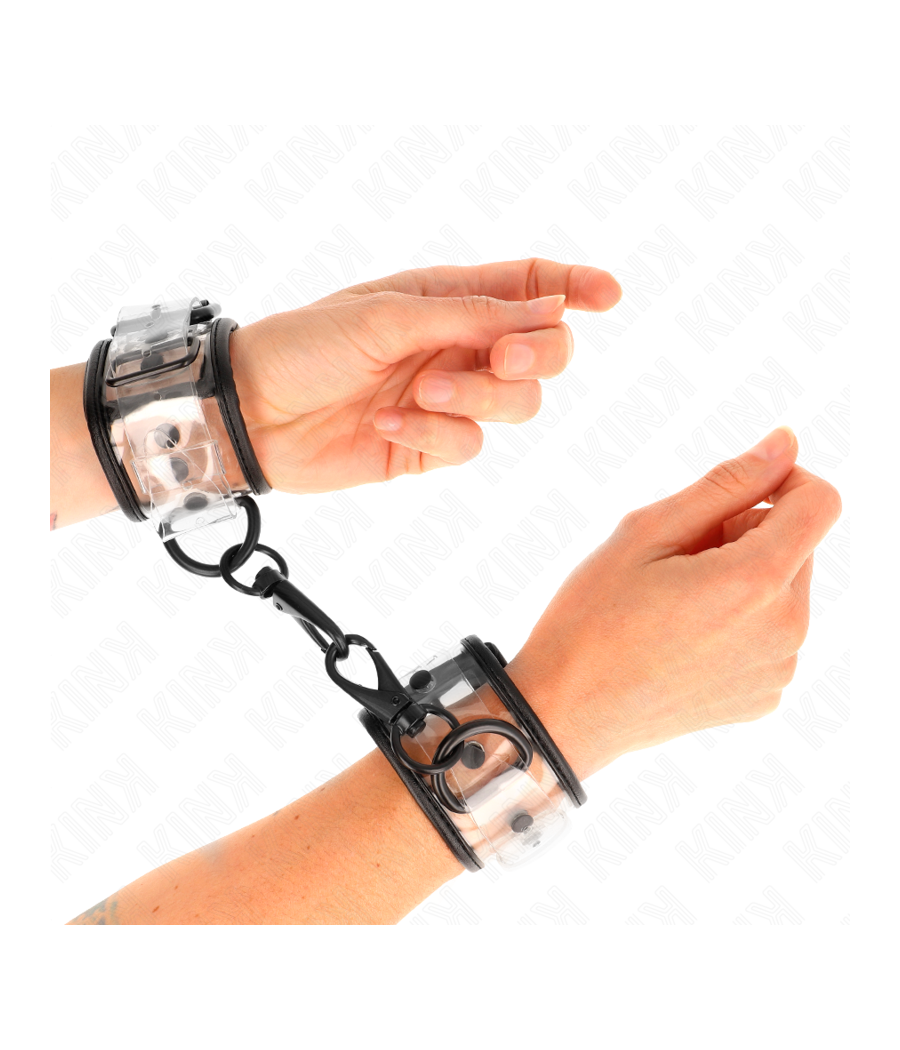 KINK - TRANSPARENT HANDGELENKMANSCHETTEN VERSTELLBAR 18-30 CM X 5,5 CM