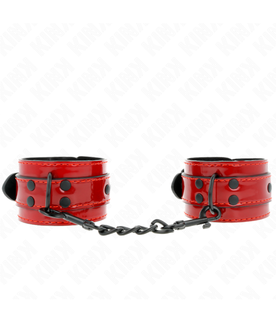 KINK - MUÑEQUERAS ROJO OSCURO 23 X 5 CM