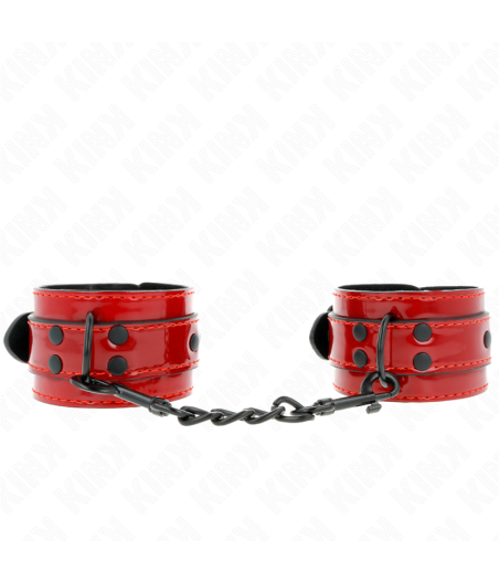 KINK - POIGNETS ROUGE FONCÉ 23 X 5 CM