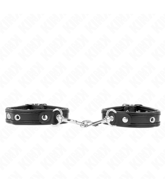 KINK - MINI PULSEIRAS PRETAS COM PREGOS AJUSTÁVEIS 16-22 CM X 2 CM