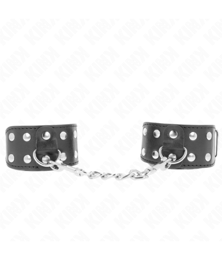 KINK - PULSEIRAS COM LINHA DUPLA DE PREGOS AJUSTÁVEIS PRETOS