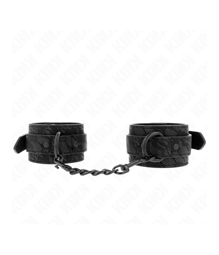 KINK - POIGNETS RECOUVERTS DE DENTELLE FONCÉE RÉGLABLE NOIR 19-26 CM