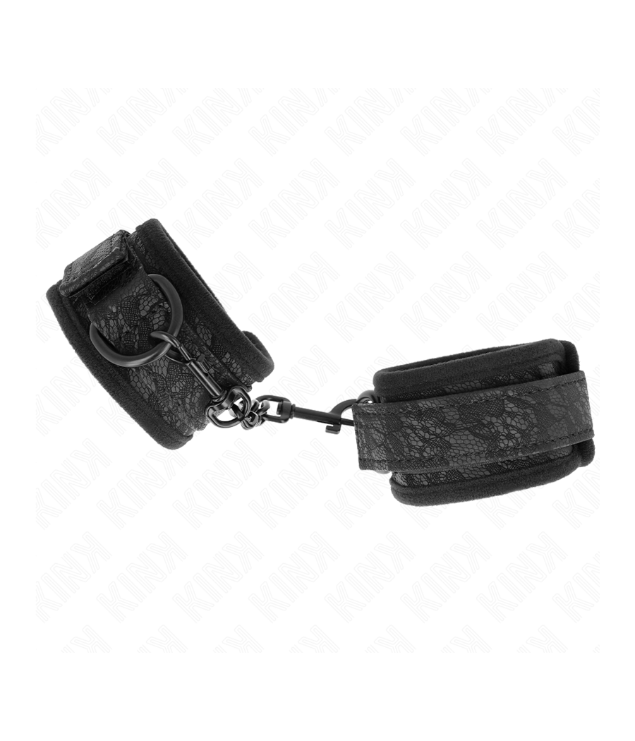 KINK - MUÑEQUERAS DE ENCAJE Y NEOPRENO AJUSTABLE NEGRO 20-29 CM X 5 CM