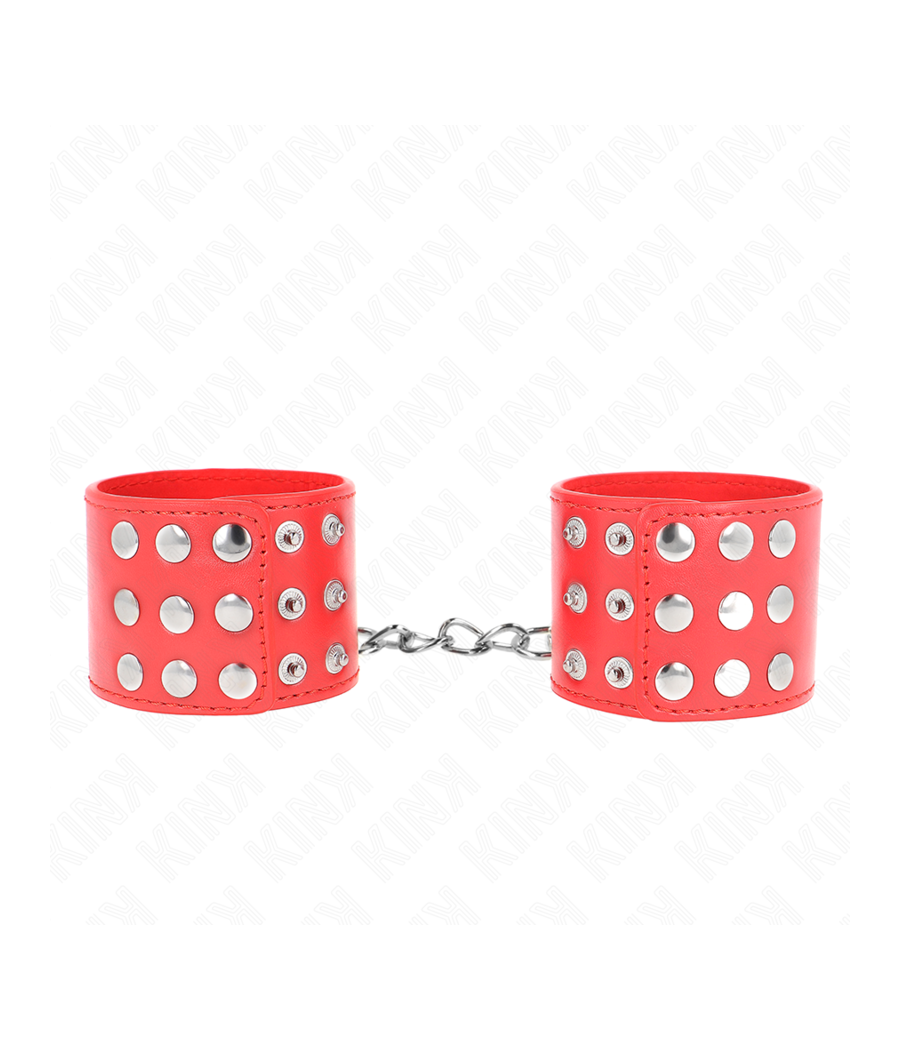 KINK - RESISTENZA DA POLSO CON CHIUSURA A SCATTO ROSSO REGOLABILE 19-24 CM X 5,5 CM