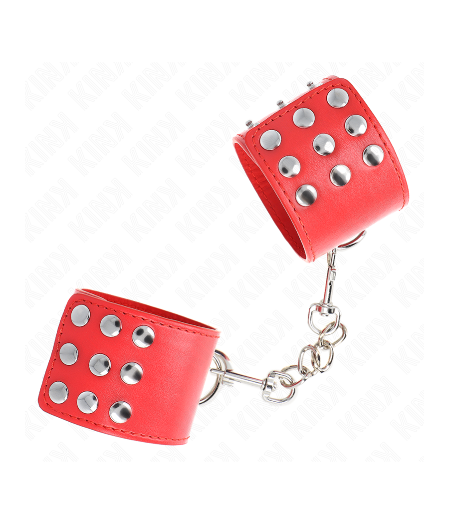 KINK - WRIST RESTRAINTS WITH SNAP FASTEN RED ADJUSTABLE 19-24 CM X 5.5 CM