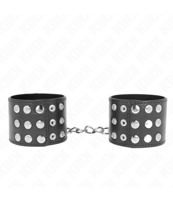 KINK - APPUI-POIGNETS AVEC BOUTON-PRESSION NOIR RÉGLABLE 19-24 CM X 5,5 CM