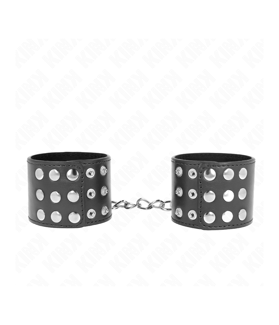 KINK - HANDGELENKFESSELN MIT DRUCKVERSCHLUSS SCHWARZ VERSTELLBAR 19-24 CM X 5,5 CM