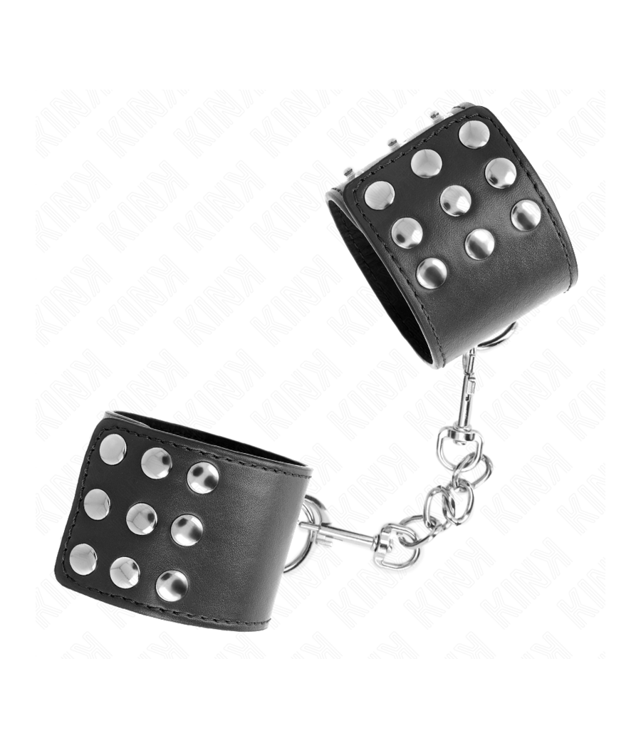 KINK - PULSO COM SNAP FASTEN PRETO AJUSTÁVEL 19-24 CM X 5,5 CM