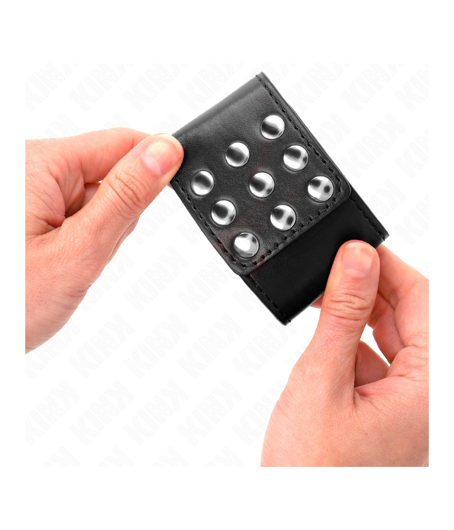 KINK - APPUI-POIGNETS AVEC BOUTON-PRESSION NOIR RÉGLABLE 19-24 CM X 5,5 CM