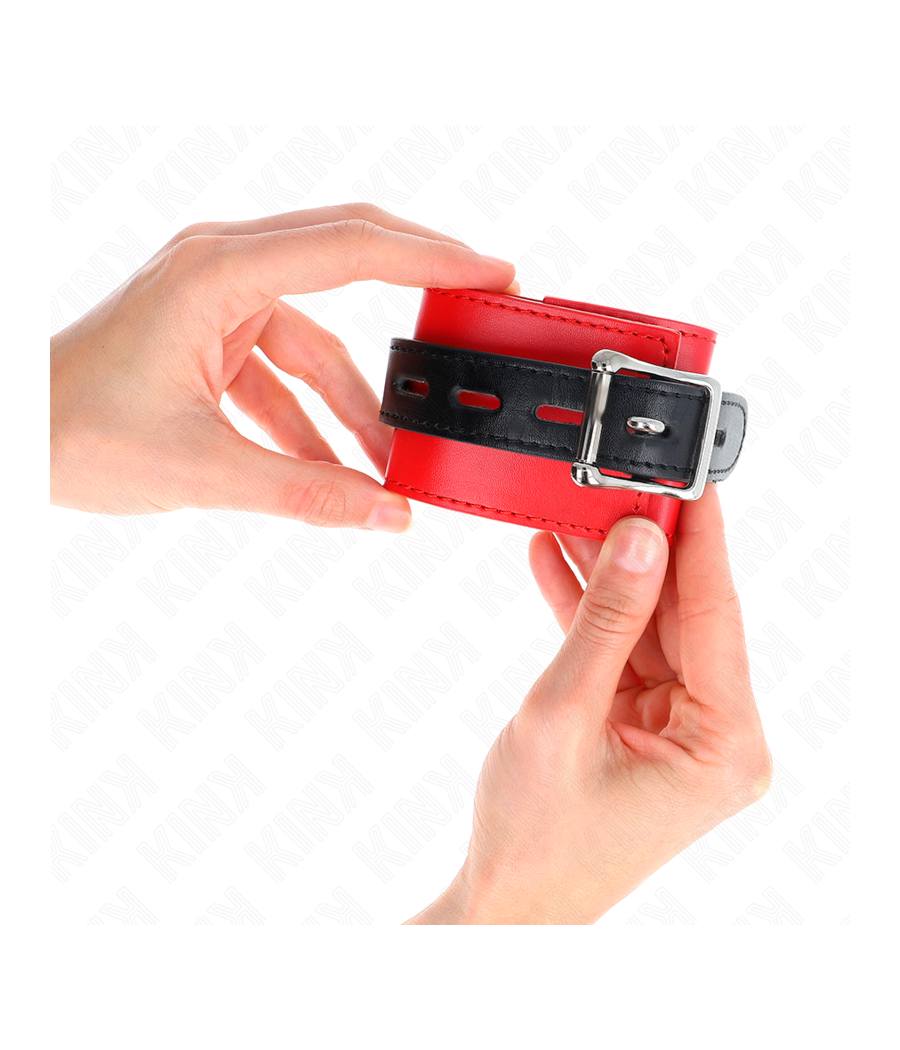 KINK - RESISTENZA DA POLSO ROSSO CON CINTURA NERA REGOLABILE 17-28 CM X 6 CM